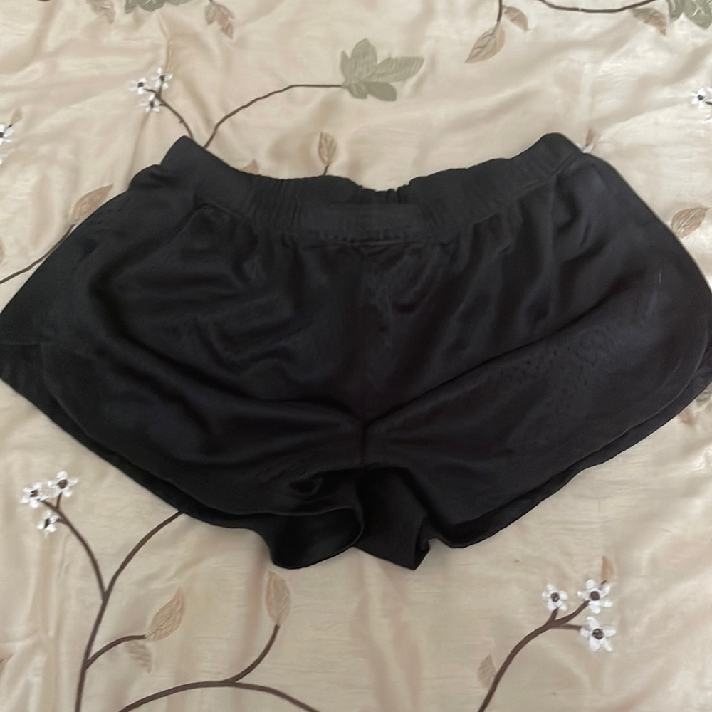 Black booty shorts
